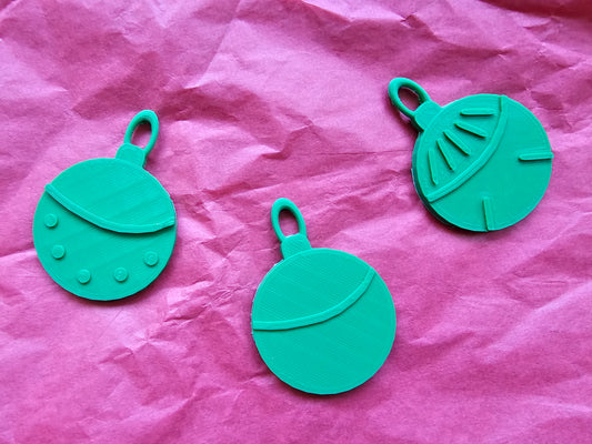 Green Ornaments (3 Pack)