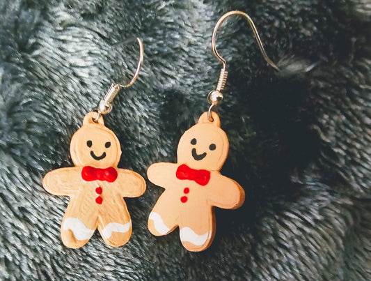 Gingerbread Men Earrings (Nickel Free)